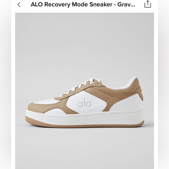 ALO Yoga Recovery Mode Sneaker - Gravel/White